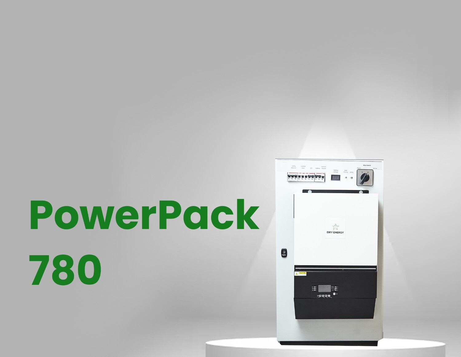 Deluxe 3-phase PowerPack, 7kVA output, 15kWH storage, 8kWp MPPT capacity, with safety protection from the grid